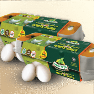 Mobile-Pasture Organic White Eggs — 1 dozen